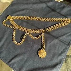 CHANEL | Accessories | Chanel Gold Crest Chain Belt | Poshmark